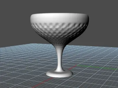 Crystal Glass Free 3D model