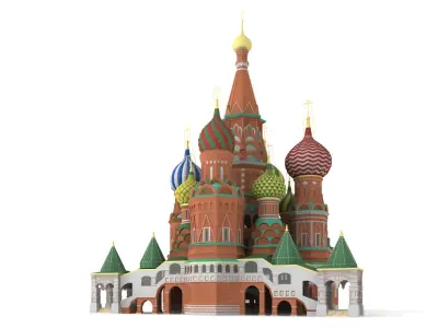 Saint Basils Cathedral Moscow 3D model