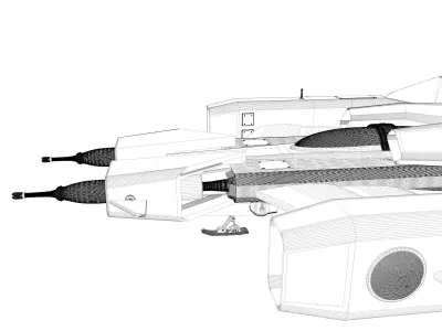 Space Fighter 3D model
