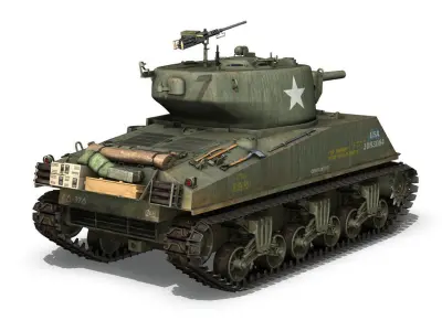 M4A3E2 - Sherman Jumbo - Cobra King 3D model