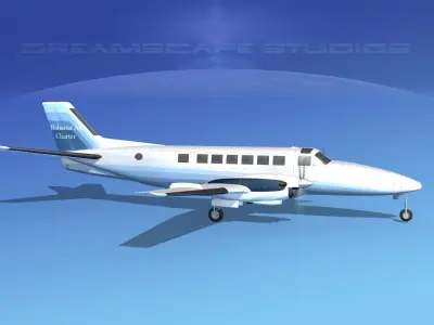 Beechcraft B99 Bahamas Charter 3D model
