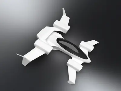 ML eVTOL concept 3D model