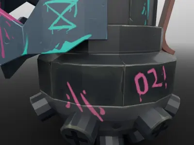 Jinx Grenade Low-poly 3D model