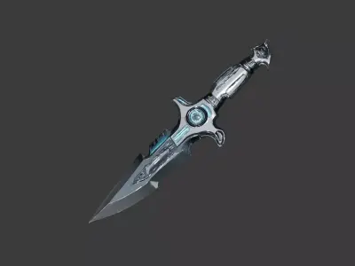 Futuristic Dagger 3D model