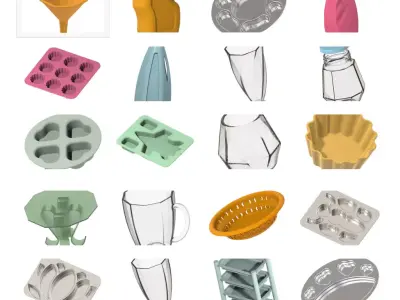 EXQUISITE INTERIOR ACCESSORIES COMBO PACK 3D Model Collection