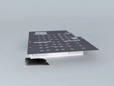 bank interior 3D model