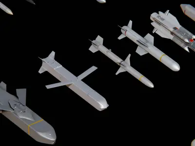 War Rocket Missile Pack 3D model