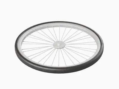 Bicycle Tire 03 Low-poly 3D model