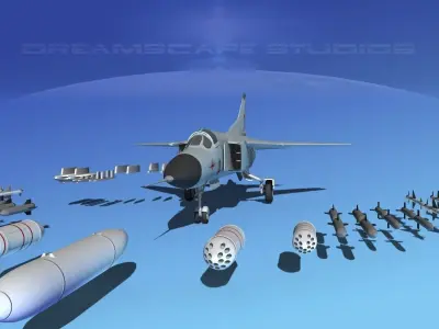 Mig 23 Flogger B V01 USSR 3D model