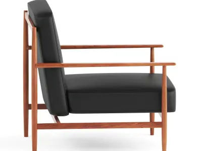 GAIA Leather armchair mg12 Free 3D model