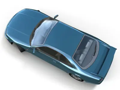 Nissan Skyline GTR 33 Low-poly 3D model