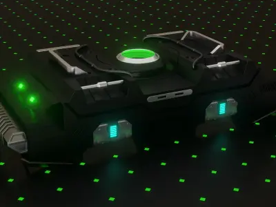 Sci-fi Crate 3D model 3