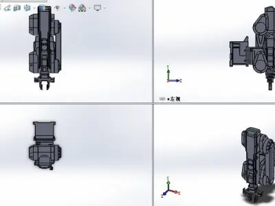 Large mechanical manipulator 3D model