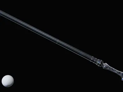 LARP Rune Spear Low-poly 3D model