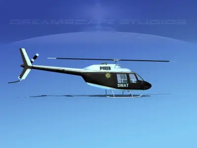 Bell 206 JetRanger SWAT 3D model