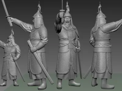  A military general of the Joseon Dynasty  3D print model