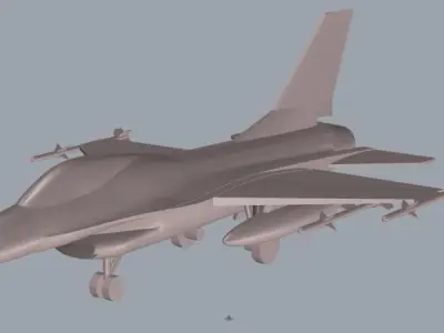F-16 Fighting Falcon 3D print model