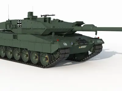 Tank leopard  2 a 6 3D model