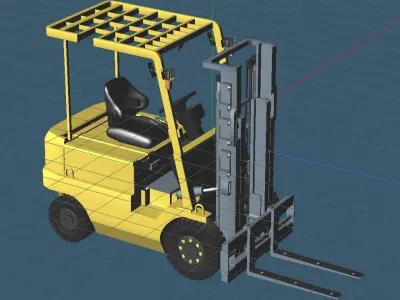 JMSDF Battery Fork Lift Trancer25 3D model