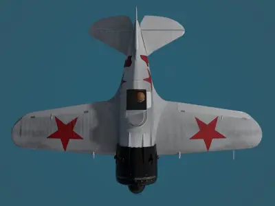 Polikarpow I 16 Rata in Winter Camoflage 3D model