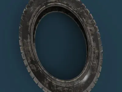 Number 0 tire 3D model