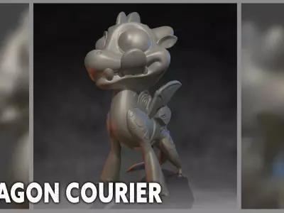 Dragon Courier - 3D print files Free 3D print model