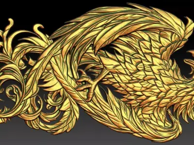 4 phoenix CNC Relief Model Free 3D print model