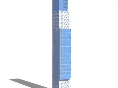 Commercial high-rise 01 3D model