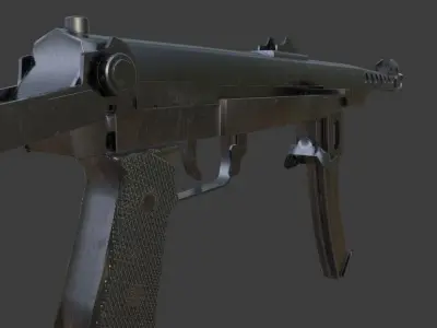 PPS-43 gun Low-poly 3D model