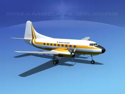 Martin 404 Nevada Airlines 3D model