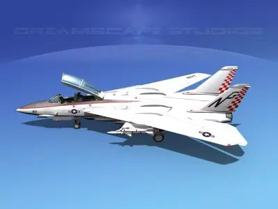 Grumman F-14D Tomcat T06a VF211 3D model