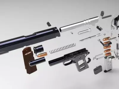 Colt 1911-A1 Model Goverment Pistol 3D model