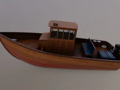 Motorboat 3D model