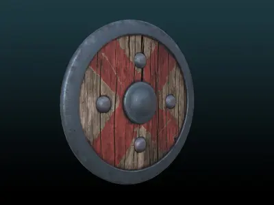 Medieval Shield  Low-poly 3D model buy