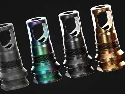 Rearden PRS Muzzle Device Low-poly 3D model