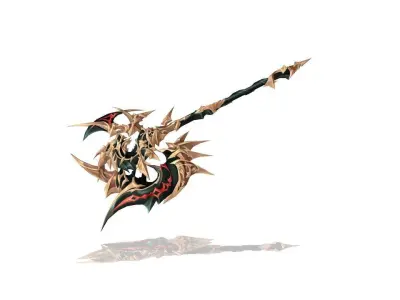 Sacred Axe Low-poly 3D model