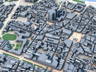 Cathedrale Saint-Maurice dAngers France 3D model