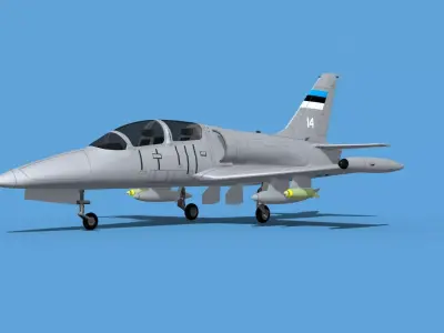 Aero Vodochody L-39C Albatross Estonia 1 3D model
