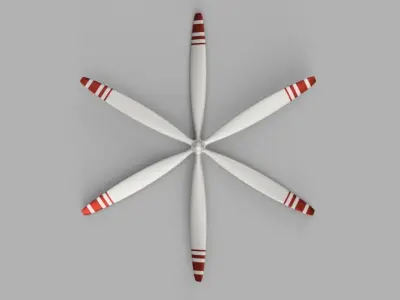 mechanical Fan 3 UAV drone propeller 3D model