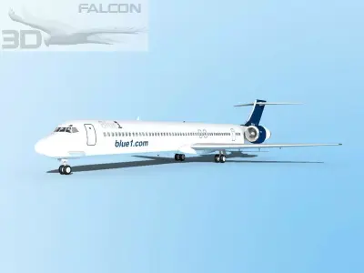 Falcon3D MD 80 Blue 1 3D model