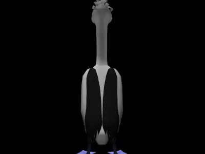 3D Cartoon Pelican Low-poly 3D model