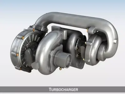 Turbocharger 3D model
