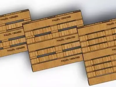 Euro PALLETS 3D model