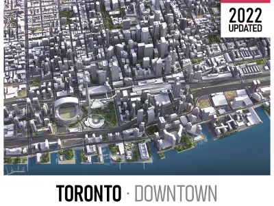 Toronto Low-poly 3D model