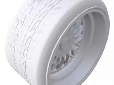 BBS SUPER RS WHEELS 3D model