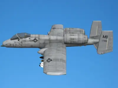 A10 Fighter 3D model