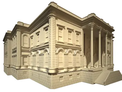 Macka Military Police Station Historical Building  3D model