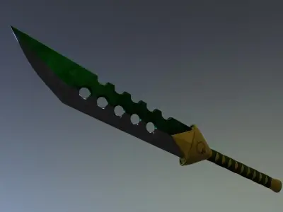 Meliodas sword Lostvayne from Seven Deadly Sins Free low-poly 3D model