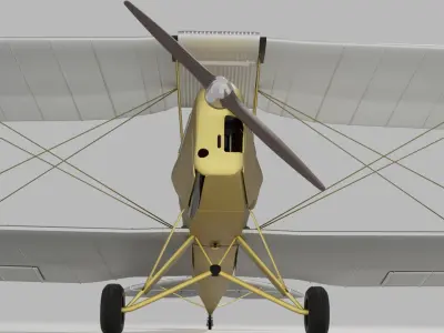 De Havilland Tigermoth 3D model