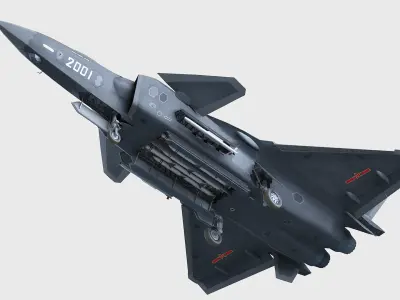 Chengdu J-20 3D model